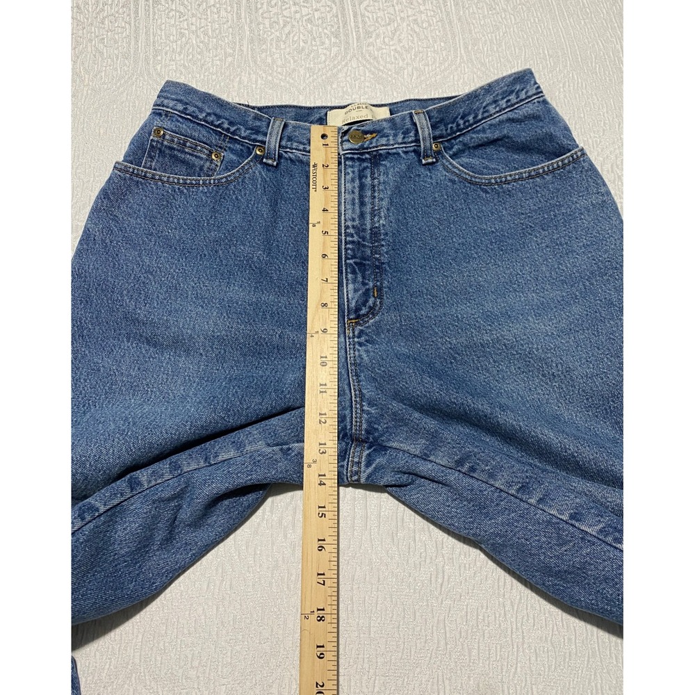 LL Bean Double L Relaxed Fit Jeans Lined Blue Denim Women's 16 Reg Winter Pants - Picture 8 of 10